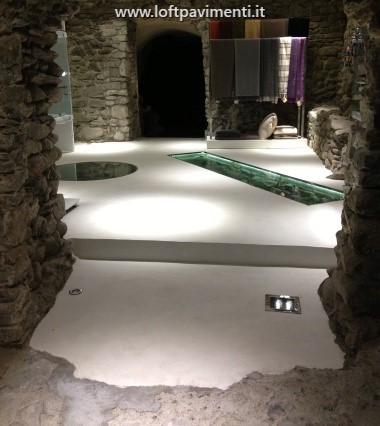 Pareti in cemento per bagni